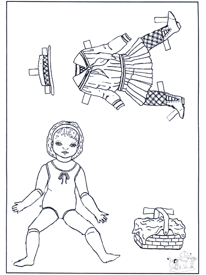 Roupas - boneca de papel 1 - Bonecas de papel